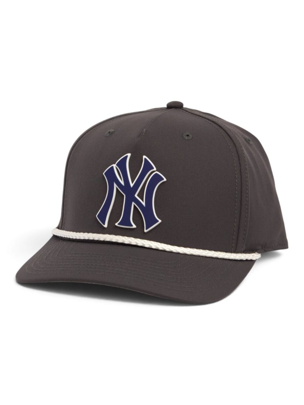 New York Yankees NY Navy 3D Five Panel Classic Rope Hat- Charcoal/ White